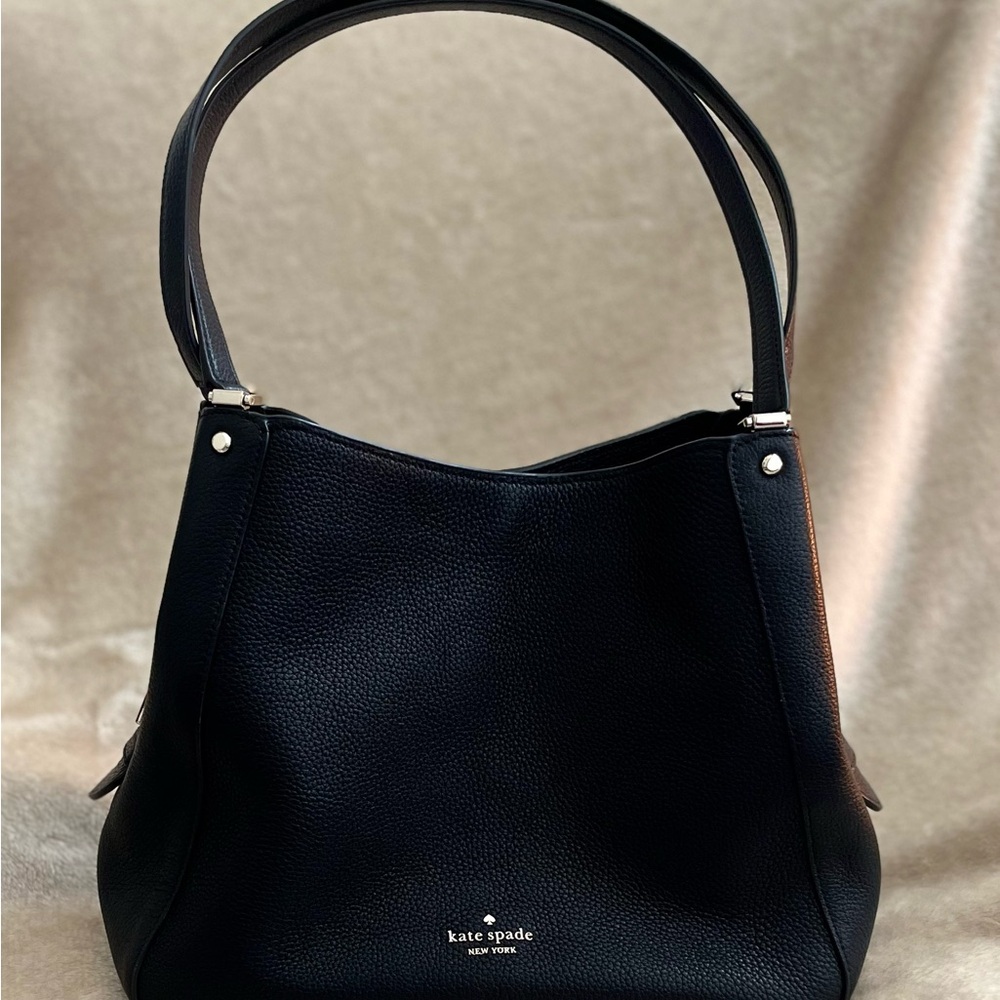 Kate Spade Black Hobo Bag with Minimalist Design - Picture 1 of 2